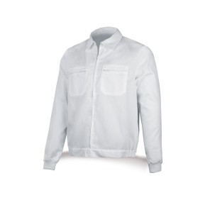 Chaqueta blanca poliéster/algodón 200 g.