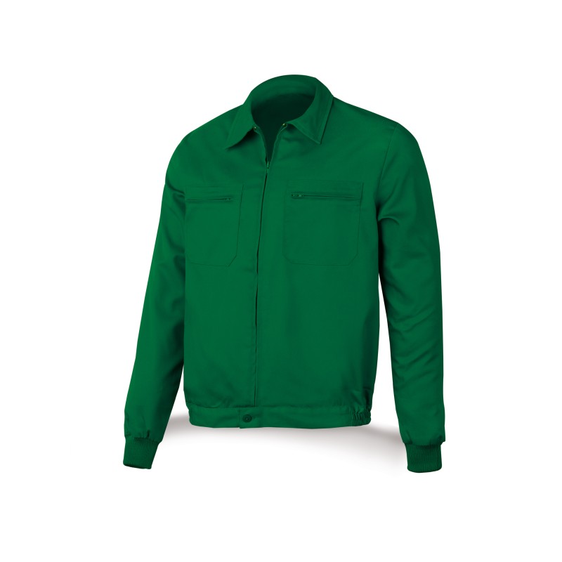 Chaqueta verde poliéster/algodón 200 g.