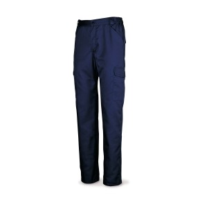 Pantalón azul marino poliéster/aldogón 200 g. Multibolsillos.