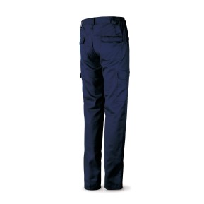 Pantalón azul marino poliéster/aldogón 200 g. Multibolsillos.