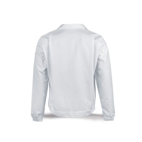 Chaqueta blanca poliéster/algodón de 245 g.