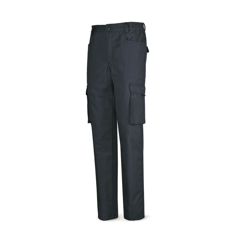 Pantalón azul marino algodón de 245 g. Multibolsillo