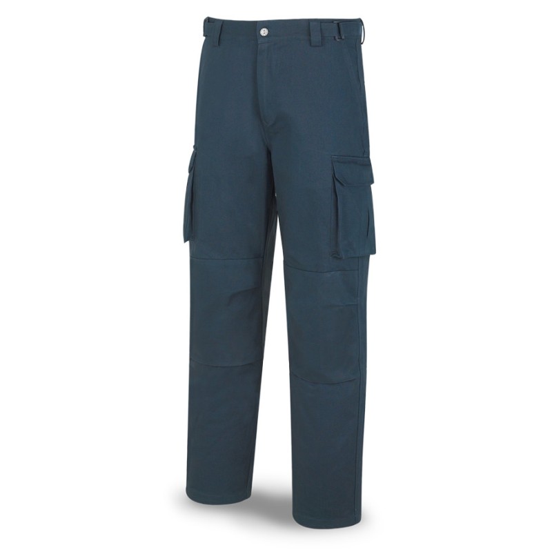 Pantalón ESPECIALISTA azul marino algodón 245 gr. Multibolsillos