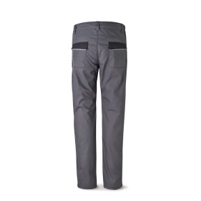 Pantalón CANVAS gris/negro poliéster/algodón 245 g. Multibolsillos