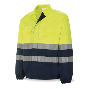 Chaqueta IGNÍFUGA y ANTIESTÁTICA, de Alta Visibilidad. 260 gr.