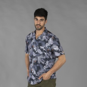 CAMISA HOMBRE CUELLO SOLAPA HAWAI