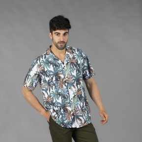 CAMISA HOMBRE CUELLO SOLAPA HAWAI