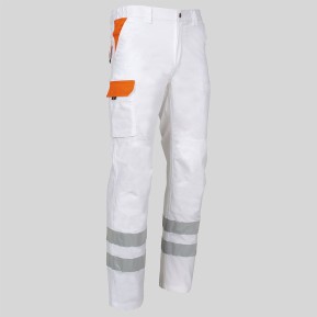 PANTALON UNISEX MULTIBOLSILLOS ELASTICO ARCE COMBI + 2 BANDAS REFLECT.