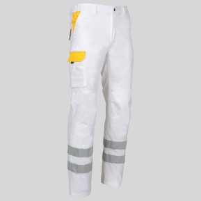 PANTALON UNISEX MULTIBOLSILLOS ELASTICO ARCE COMBI + 2 BANDAS REFLECT.