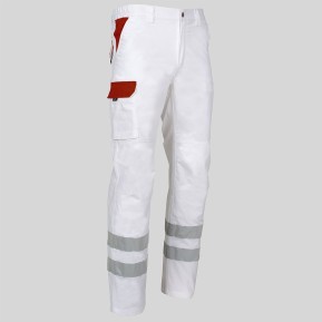 PANTALON UNISEX MULTIBOLSILLOS ELASTICO ARCE COMBI + 2 BANDAS REFLECT.