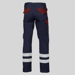 PANTALON UNISEX MULTIBOLSILLOS ELASTICO ARCE COMBI + 2 BANDAS REFLECT.