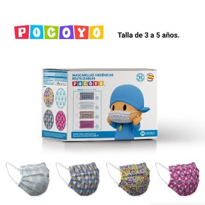 DISPLAY MASCARILLAS INFANTILES POCOYO 24 UDS.