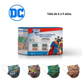 DISPLAY MASCARILLAS INFANTILES DC COMICS 24 UDS.