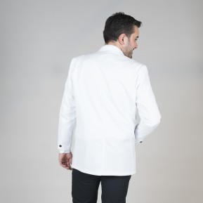 CHAQUETILLA SMOKING 1 BOTON BLANCA