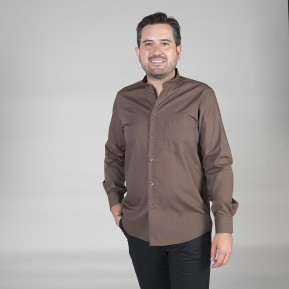 CAMISA HOMBRE CUELLO MAO M/LARGA