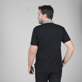 POLO NEGRO HOMBRE M/C C/CAMISERO