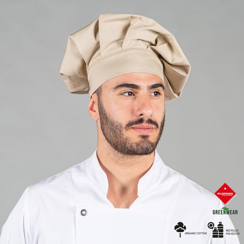 GORRO GRAN CHEF TEJIDO RECICLADO Y ORGANICO KLOPMAN